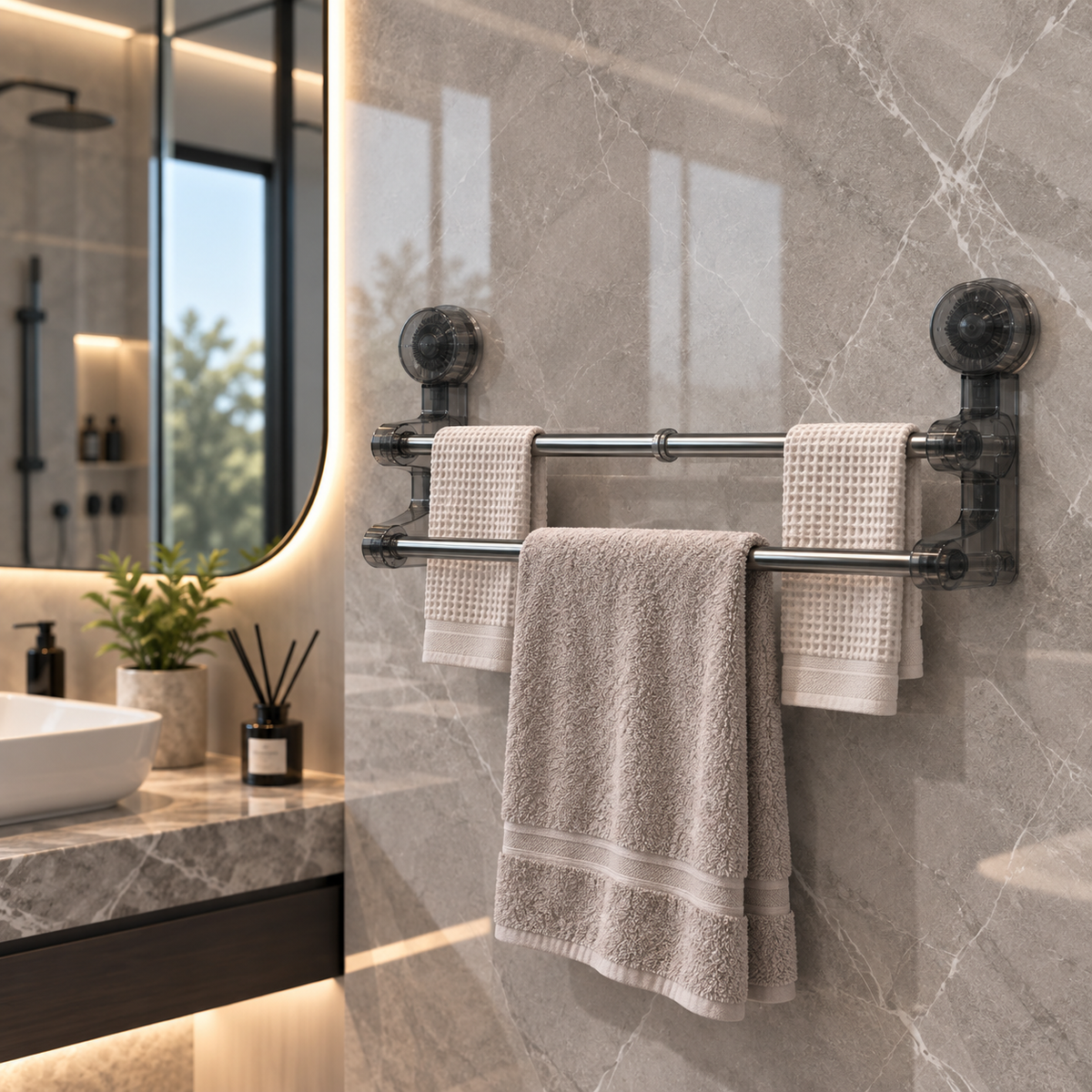 Vacuum Towel Bar